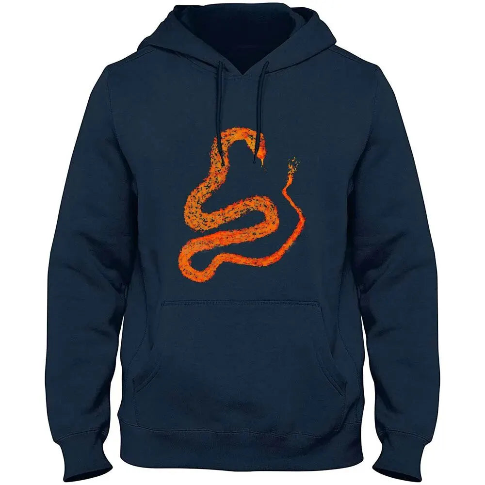 Snake with Fire Hoodie Blue Snakes Store™