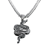 Stainless Steel Snake Necklace - Vignette | Snakes Store
