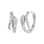 Sterling Silver Snake Stud Earrings - Vignette | Snakes Store