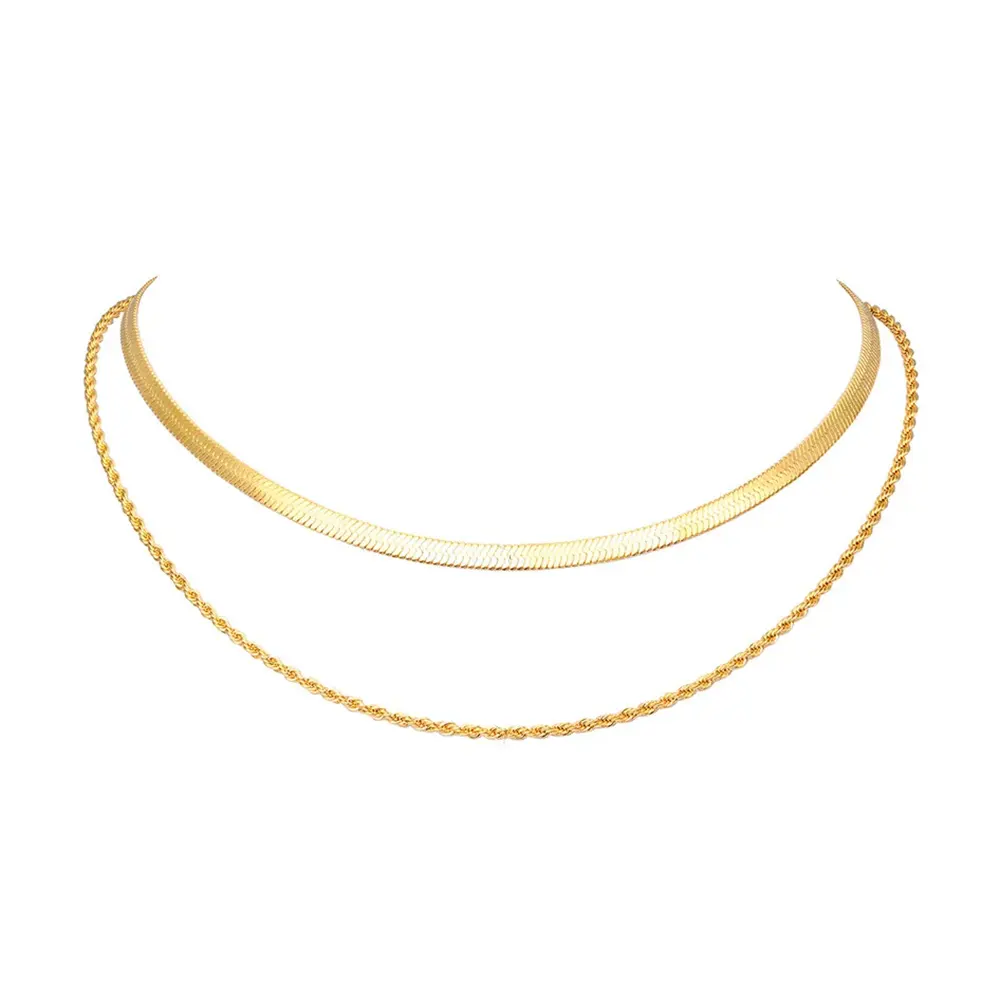 Double Snake Chain Necklace Snakes Store™