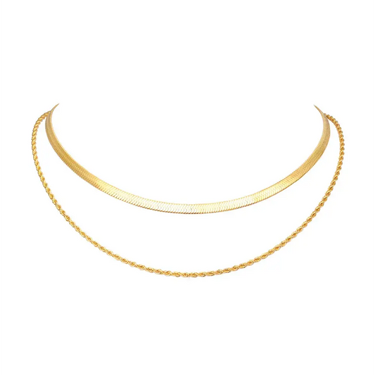 Double Snake Chain Necklace Snakes Store™