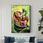 Tiger and Snake Painting - Vignette | Snakes Store