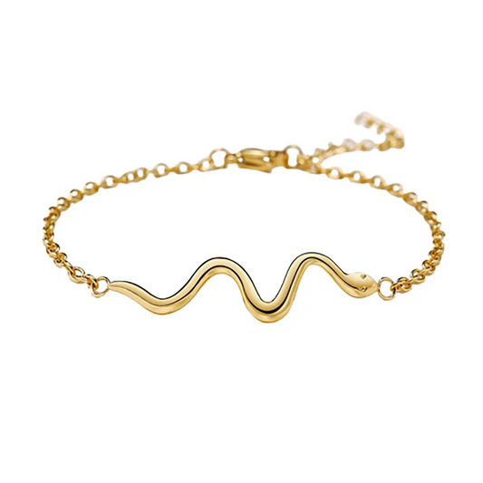 Vintage Gold Snake Bracelet 316L Stainless Steel 6.7"-8.1" | 17-20.5 cm Gold Snakes Store™