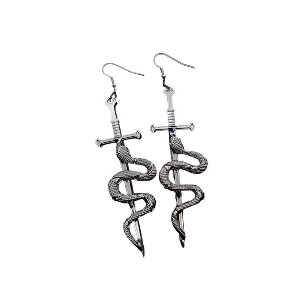 Viper Earrings Silver Fits for all 316L Stainless Steel Snakes Store™