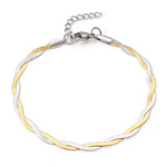 White Gold Snake Chain Bracelet - Vignette | Snakes Store