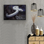White Snake Painting - Vignette | Snakes Store