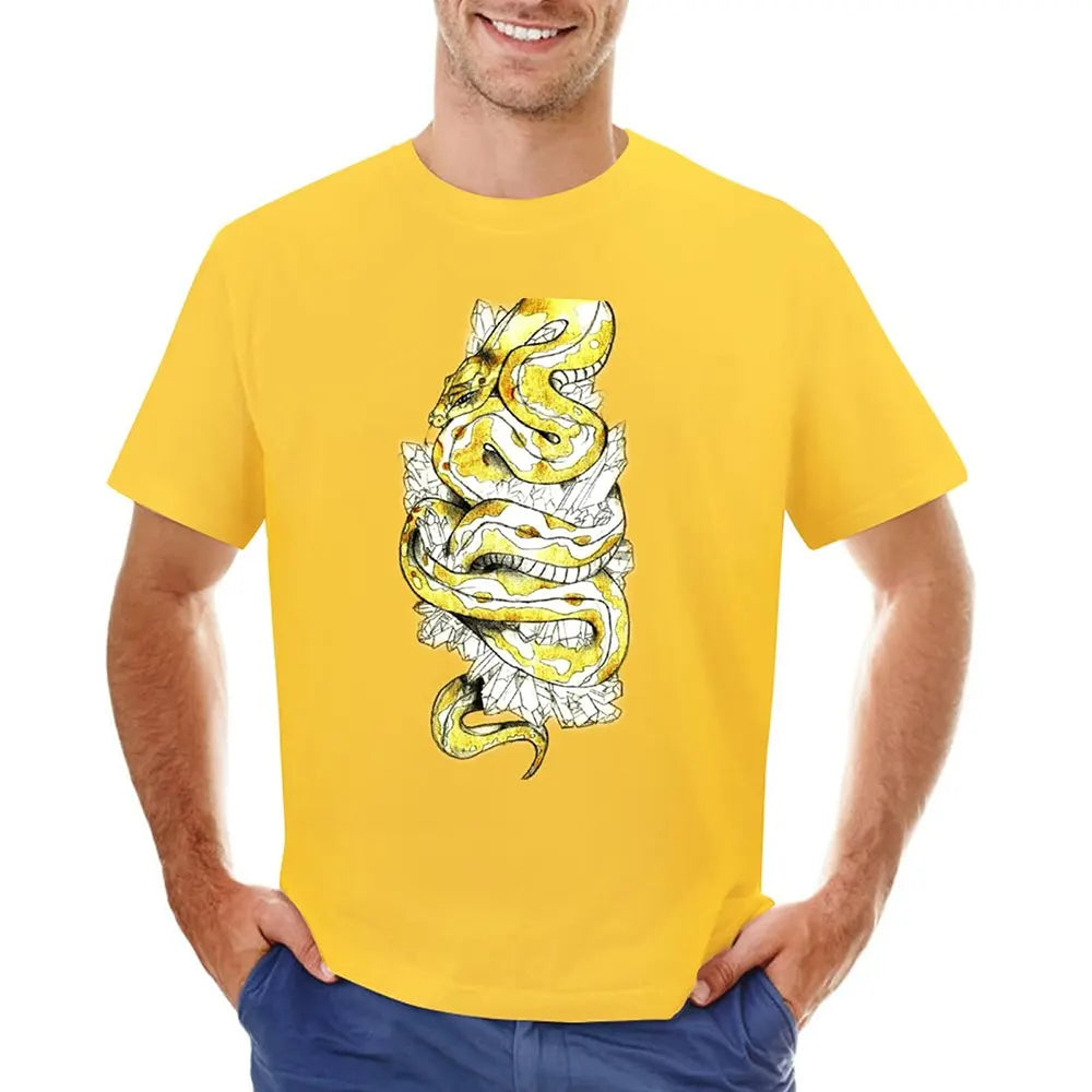 Yellow Crystal Snake T-Shirt Yellow Snakes Store™