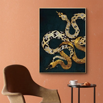 Yellow Snake Painting - Vignette | Snakes Store