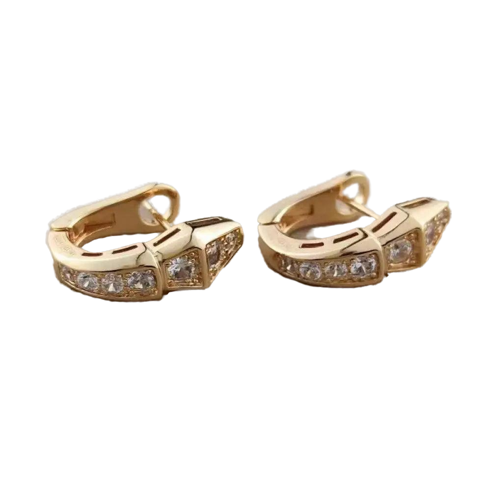 Snake Head Earrings Rose Gold Fits for all 925 Sterling Silver Snakes Store™