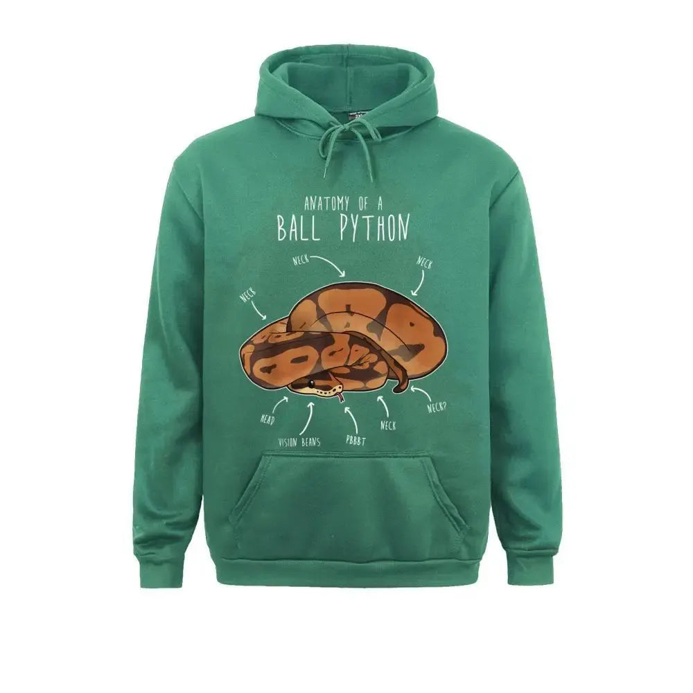 Ball Python Hoodie Green Snakes Store™