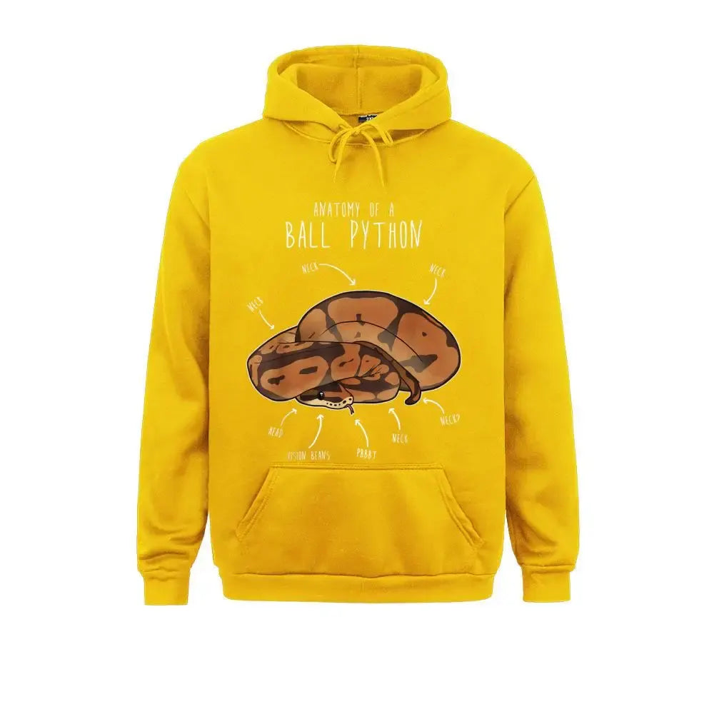 Ball Python Hoodie Yellow Snakes Store™
