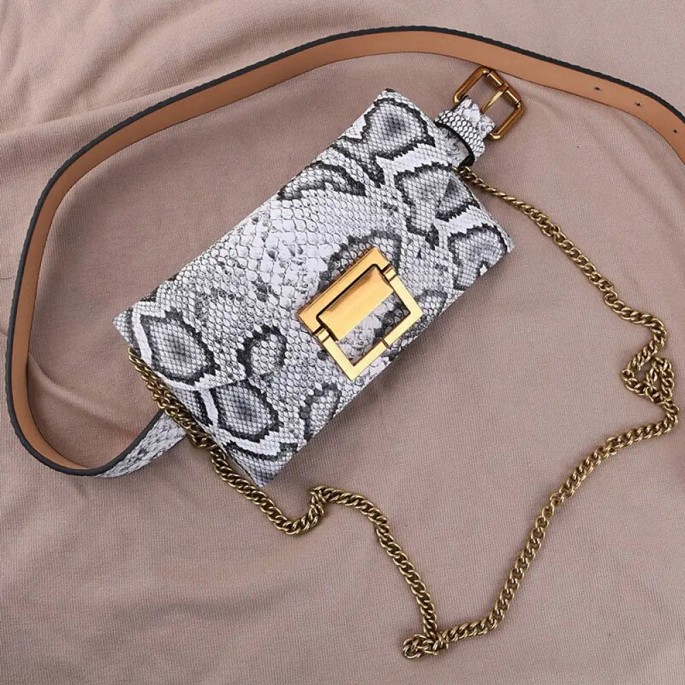 Black and White Snakeskin Purse Snakes Store™