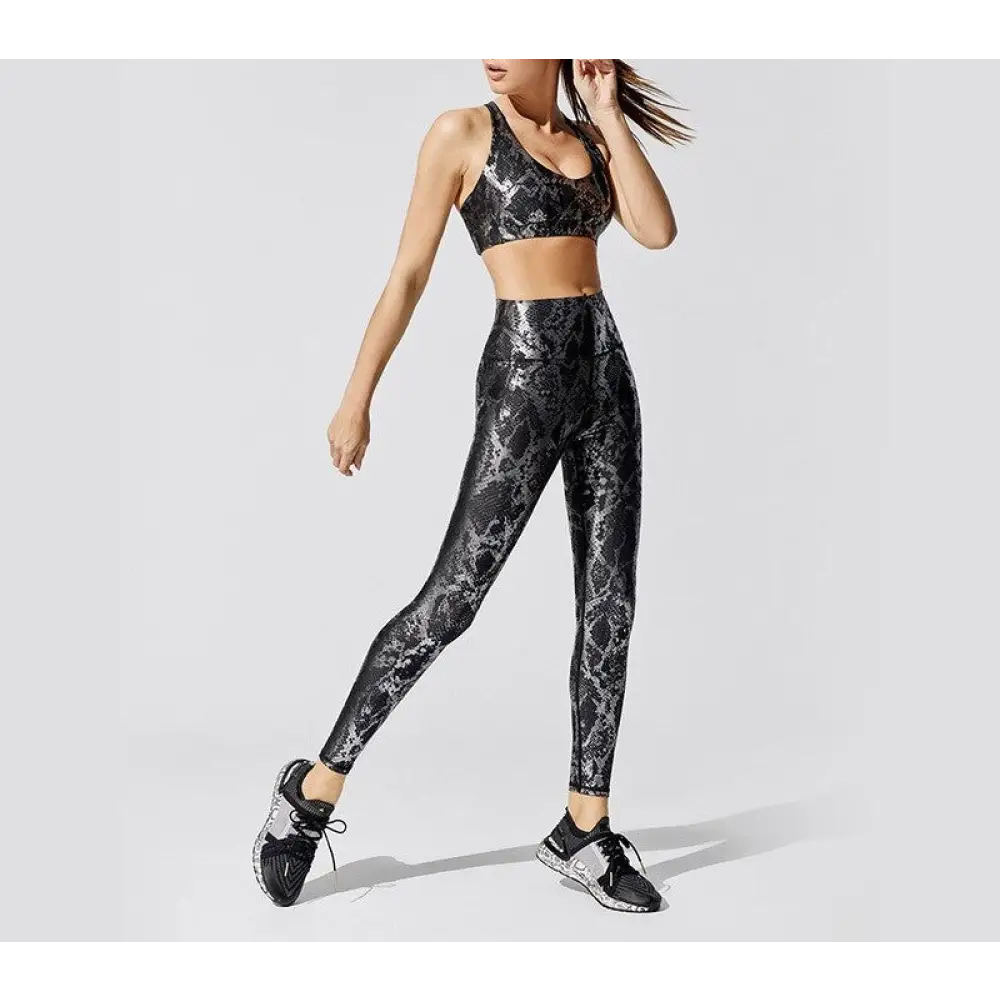 Black Snake Print Leggings Snakes Store™