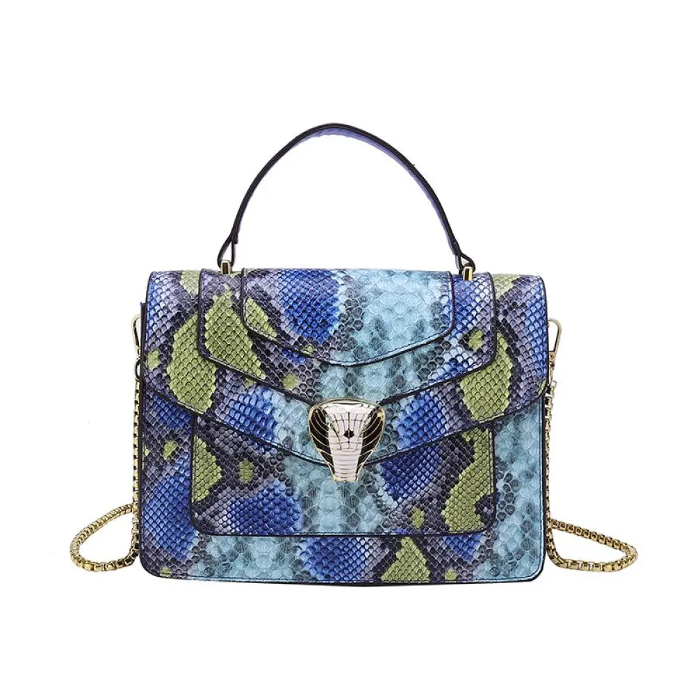 Blue Snake Print Bag Snakes Store