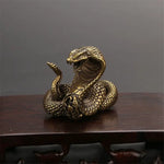 Bronze Cobra Statue (SMALL) - Vignette | Snakes Store