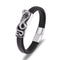 Cobra Bracelet (Leather) Black Leather Snakes Store™