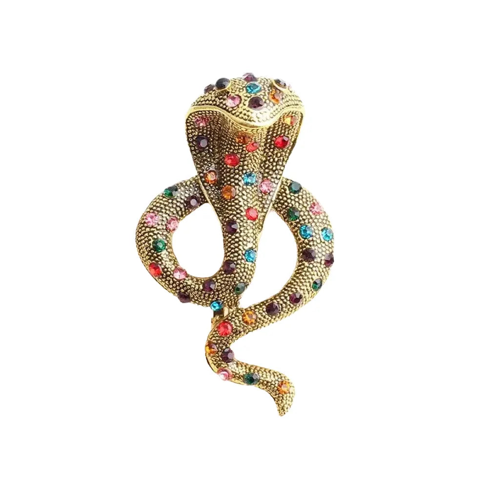 Cobra Brooch Design Gold Fits for all Alloy Snakes Store™