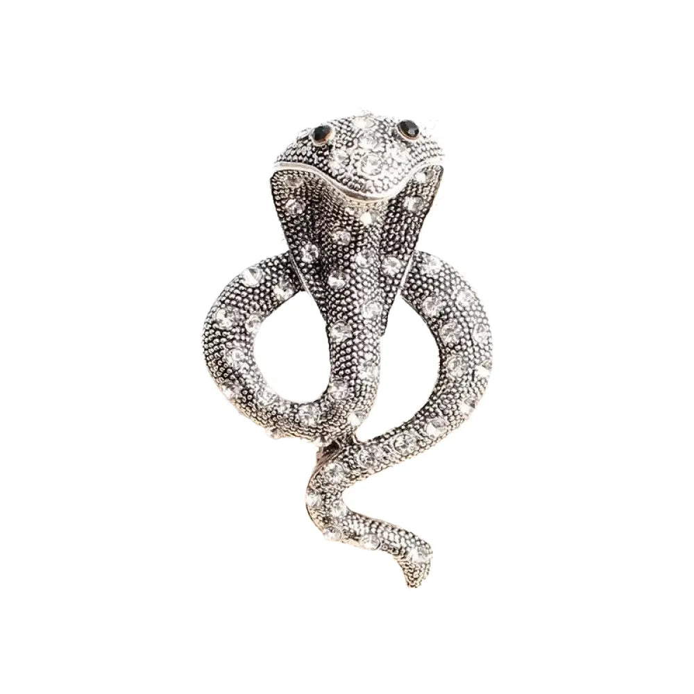Cobra Brooch Design Silver Fits for all Alloy Snakes Store™