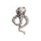 Cobra Brooch Design Silver Fits for all Alloy Snakes Store™