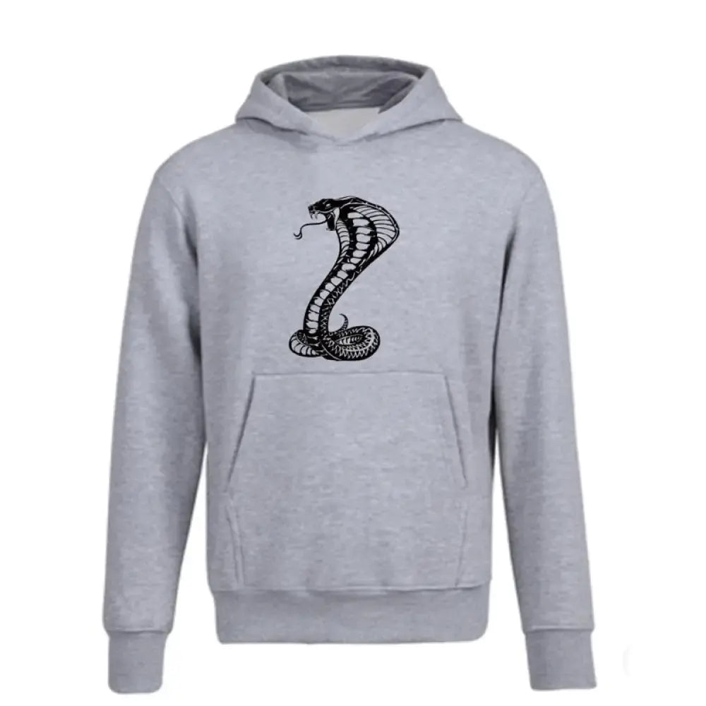 Cobra Hoodie Grey Snakes Store™