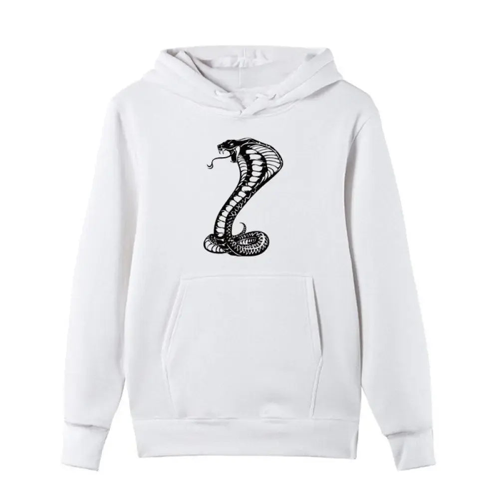 Cobra Hoodie white Snakes Store™