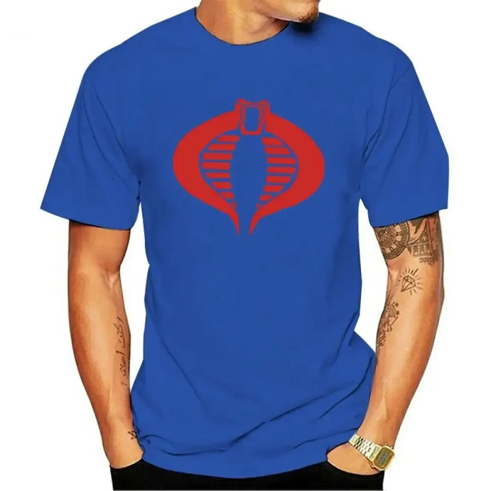 Cobra T-Shirt blue Men Snakes Store™