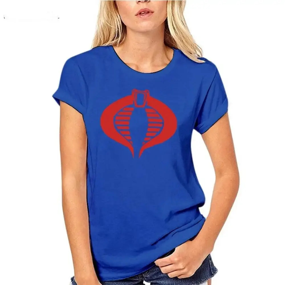 Cobra T-Shirt blue Women Snakes Store™