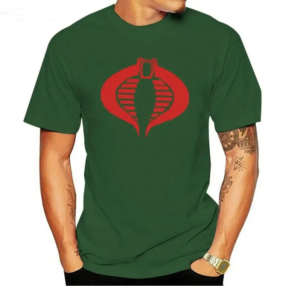 Cobra T-Shirt Green Men Snakes Store™