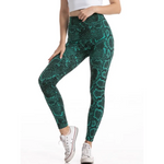 Green Snake Print Leggings - Vignette | Snakes Store