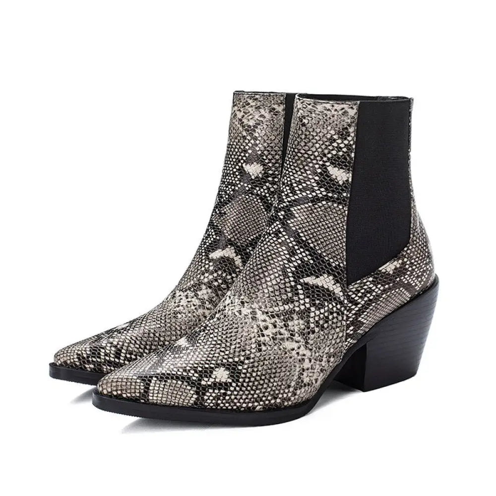 Grey Snake Booties grey Snakes Store™