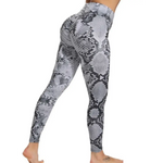 Grey Snake Print Leggings - Vignette | Snakes Store