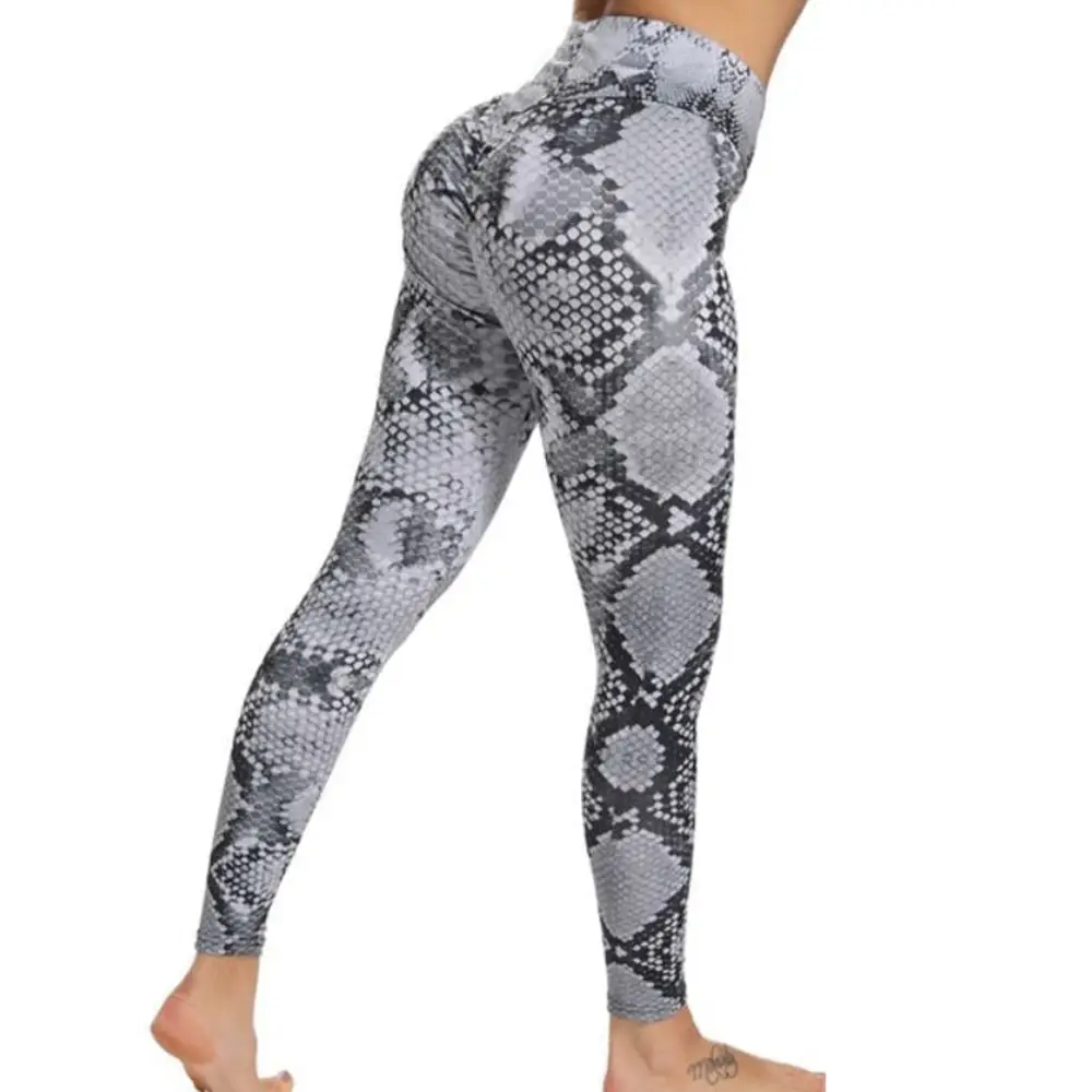Grey Snake Print Leggings Snakes Store™