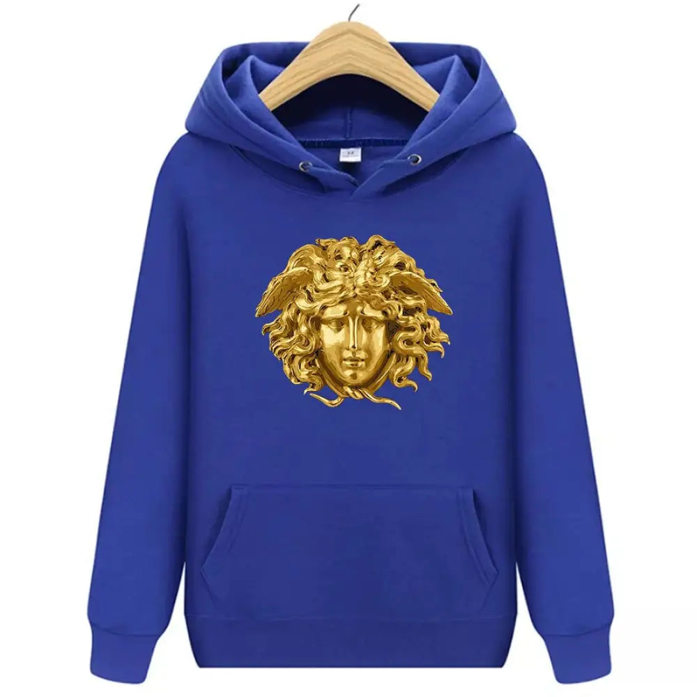 Medusa's Head Hoodie Blue Snakes Store™