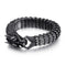 Men's Python Bracelet Black 316L Stainless Steel Snakes Store™