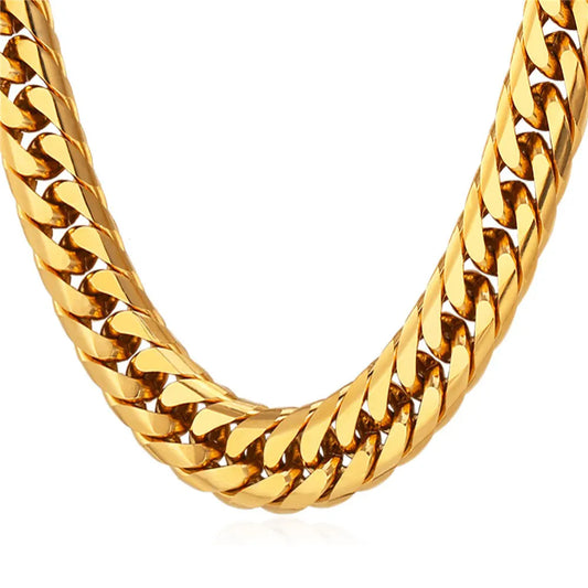 Men's Snake Chain Necklace Gold 316L Stainless Steel Snakes Store™