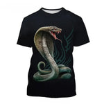 Men's Snake Print T-shirt - Vignette | Snakes Store