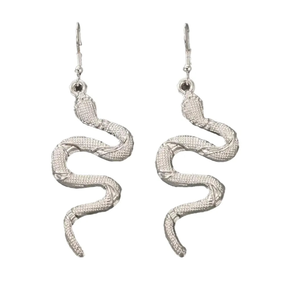 Rattlesnake Earring Silver Fits for all Alloy Snakes Store™