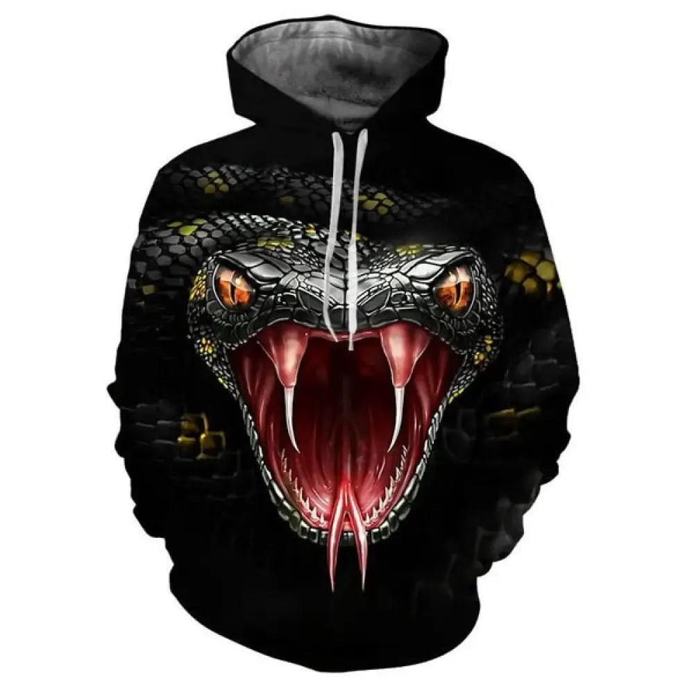 Rattlesnake Hoodie Black Snakes Store™