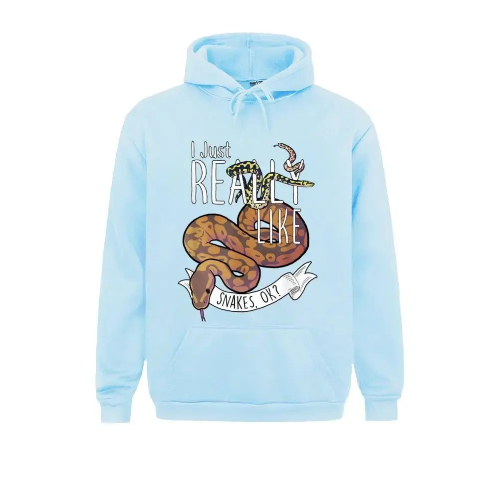 Serpent Hoodie blue Snakes Store™