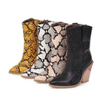 Snake Leather Booties - Vignette | Snakes Store