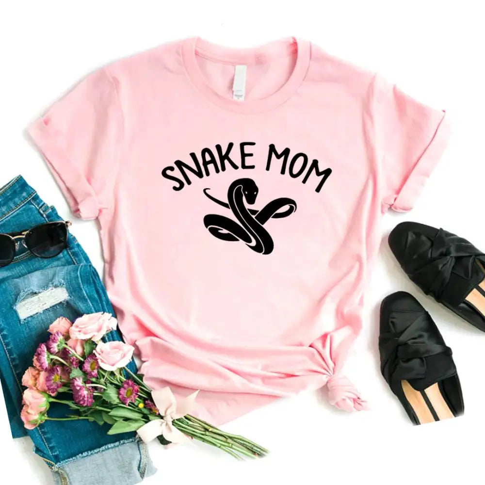 Snake Mom T-shirt Pink Snakes Store™