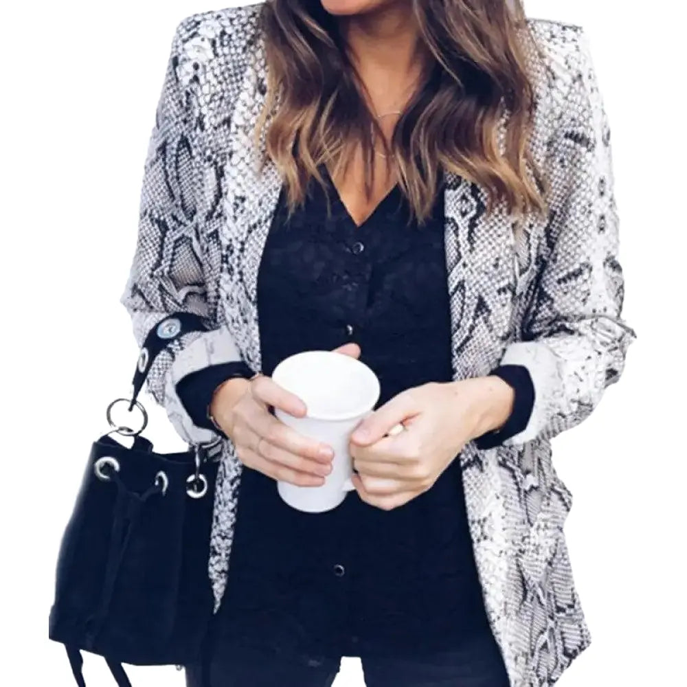 Snake Print Blazer Womens Snakes Store™