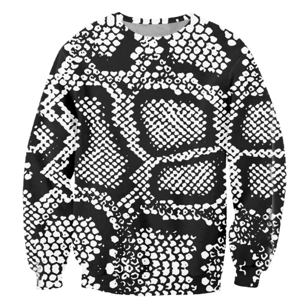 Snake Print Sweatshirt Grey Snakes Store™