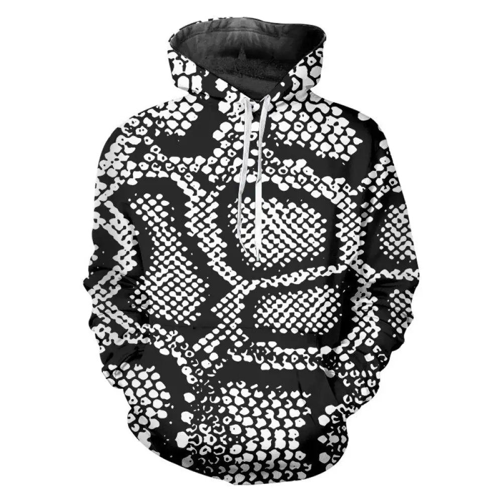 Snake Skin Hoodie Grey Snakes Store™