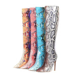 Snake Thigh High Boots - Vignette | Snakes Store