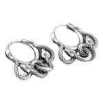 Sterling Silver Snake Earrings - Vignette | Snakes Store
