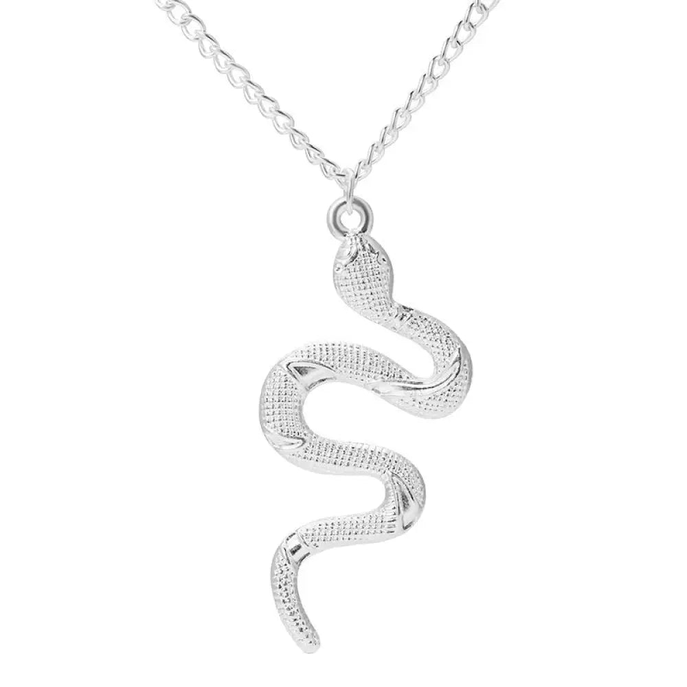 Victorian Snake Necklace White 20" | 51.5cm Alloy Snakes Store™
