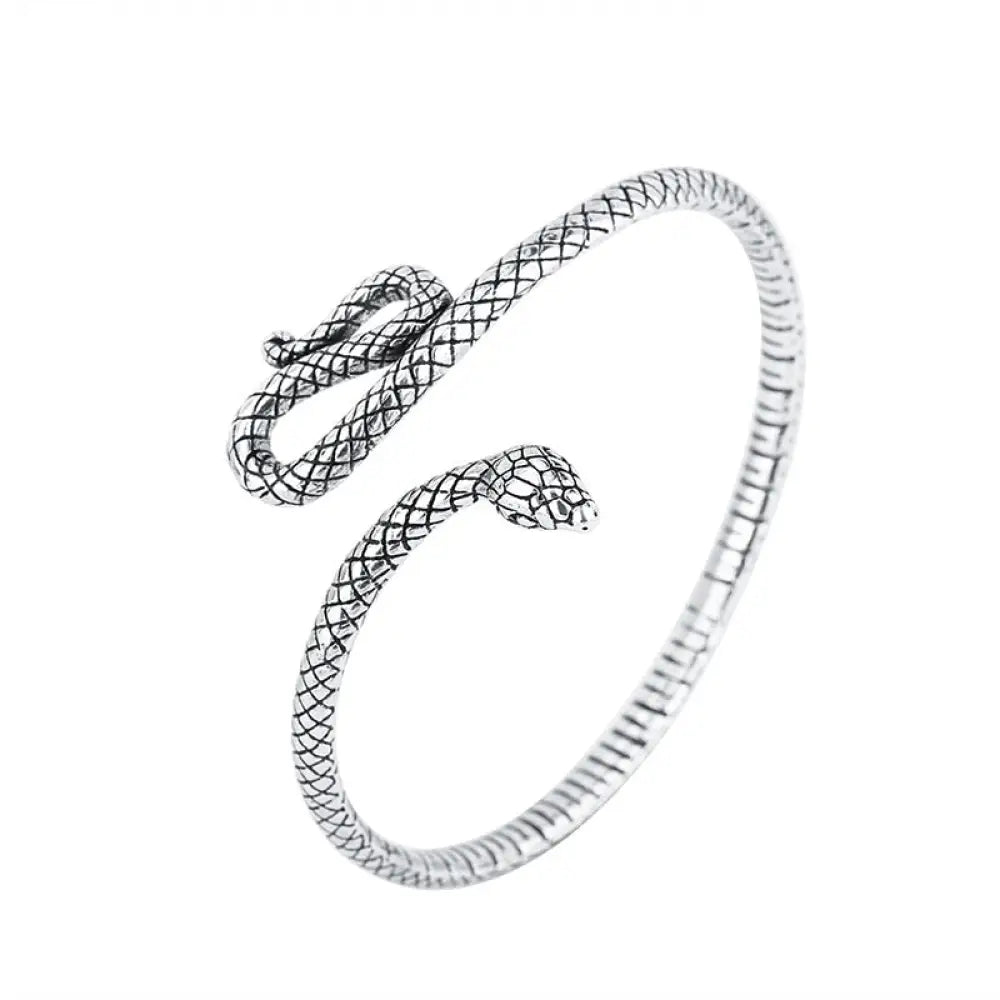 Vintage Silver Snake Bracelet Silver cubic zirconia Fits for all Snakes Store™
