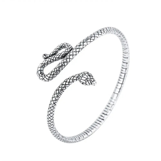 Vintage Silver Snake Bracelet Silver cubic zirconia Fits for all Snakes Store™