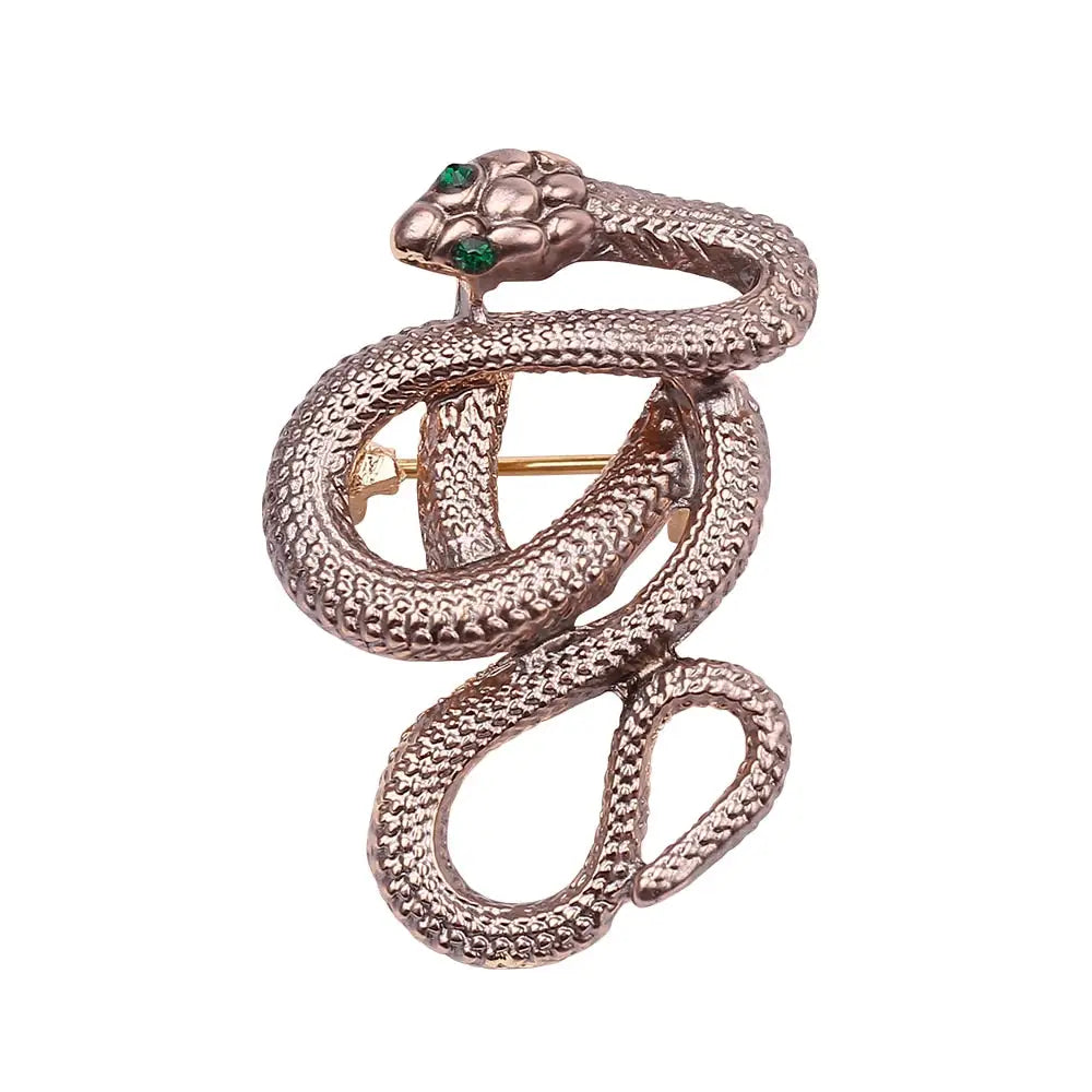 Viper Snake Brooch rose gold Snakes Store™